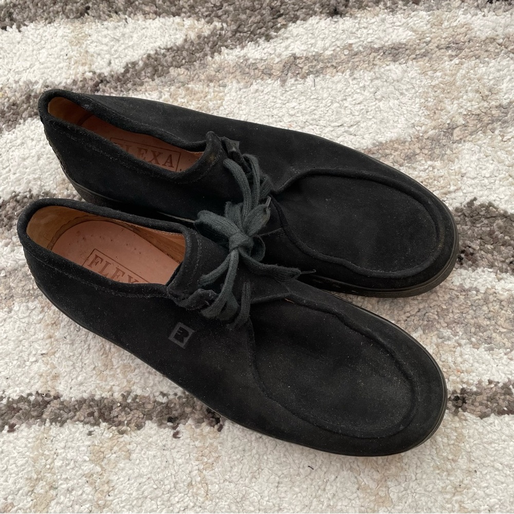 Men’s FRATELLI ROSSETTI FLEXA OXFORD CASUAL BLACK LEATHER SHOES